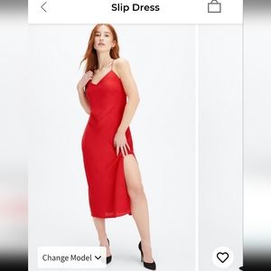Fabletics Size 12-14 Red Apple Dress